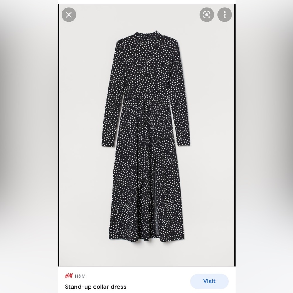 Looking for H&M high collar polka dot dressing size SMALL